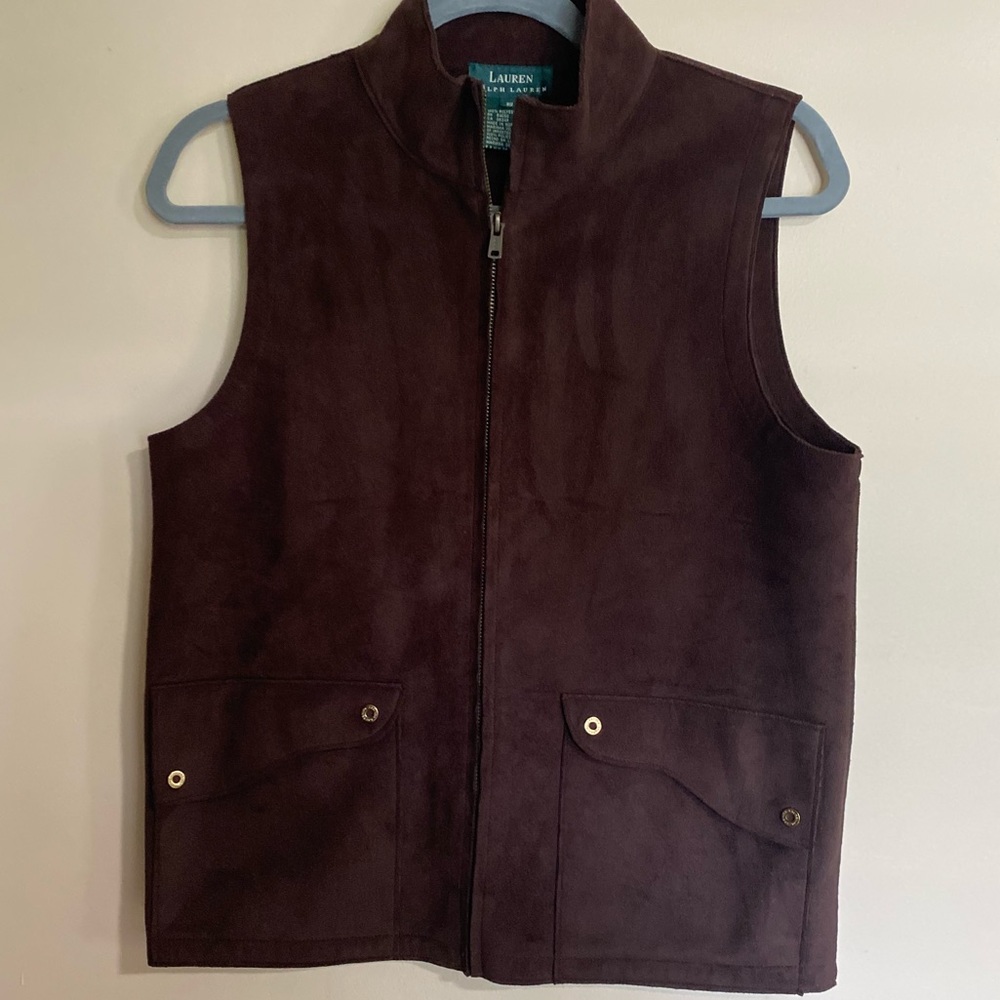 RALPH LAUREN WOMEN’S FAUX SUEDE VEST